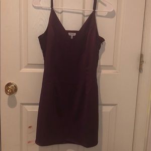SEXY burgundy satin mini dress